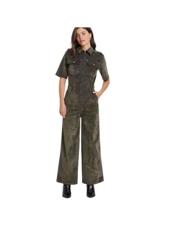 Universal Thread Pants - NWT Holiday Short Sleeve Flocked Jumpsuit  Women’s 6 Universal Thread J1786